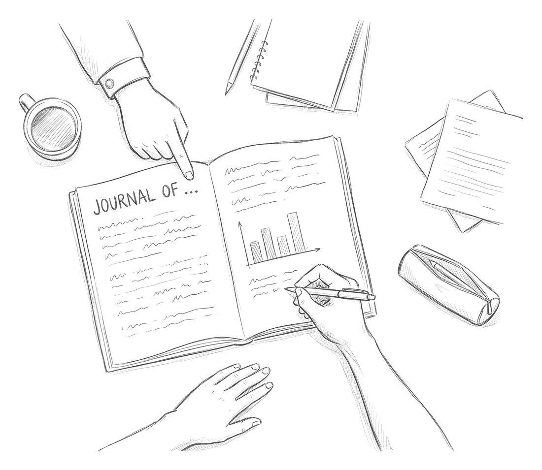 Several people reading and annotating the same open journal article together